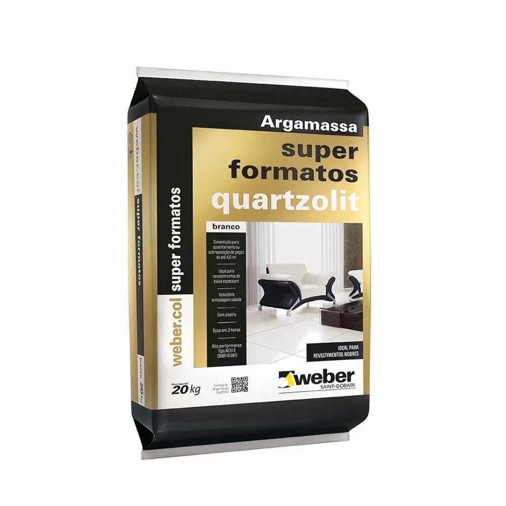 Argamassa branca secagem rápida 20kg