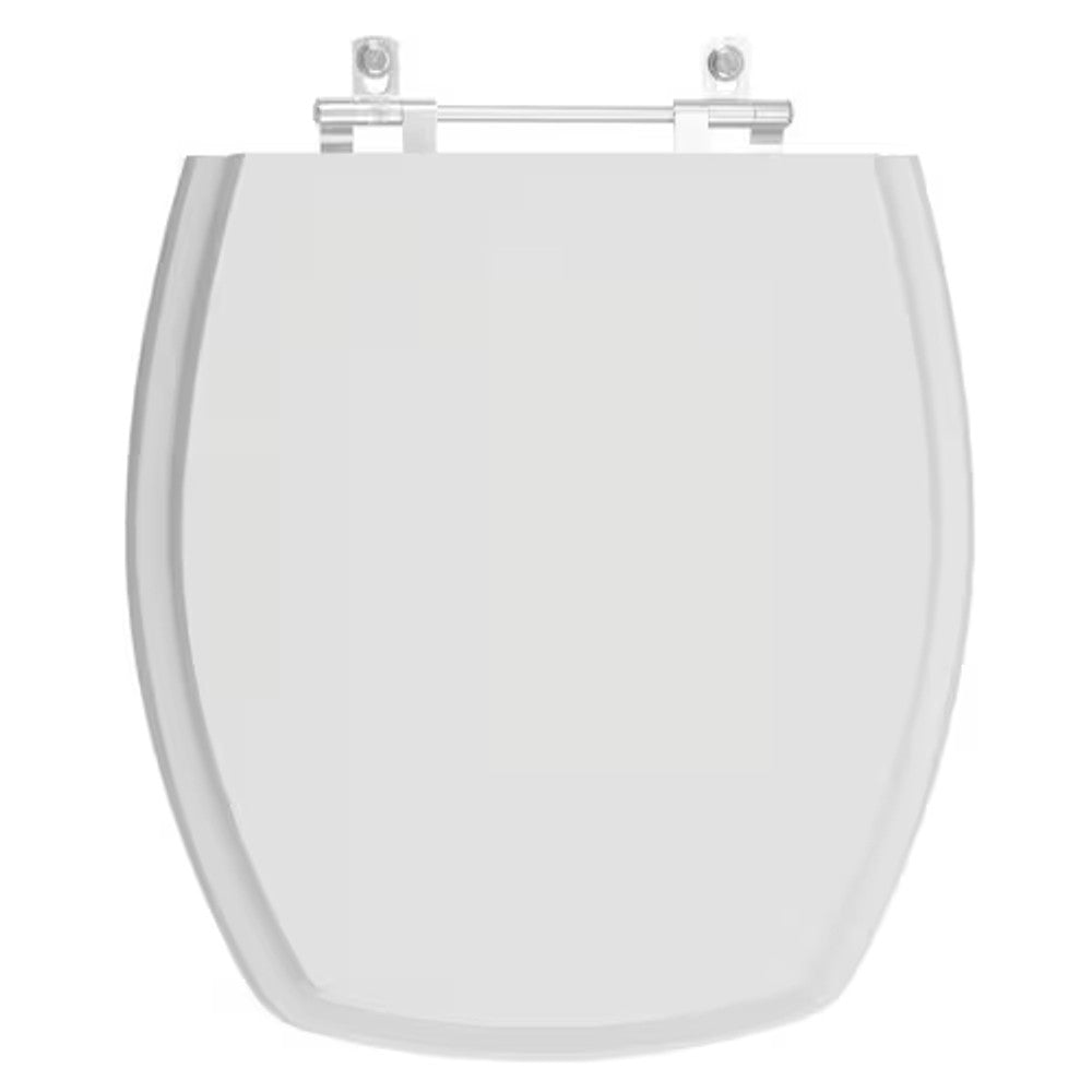Assento sanitário mdf thema cinza platina cromado