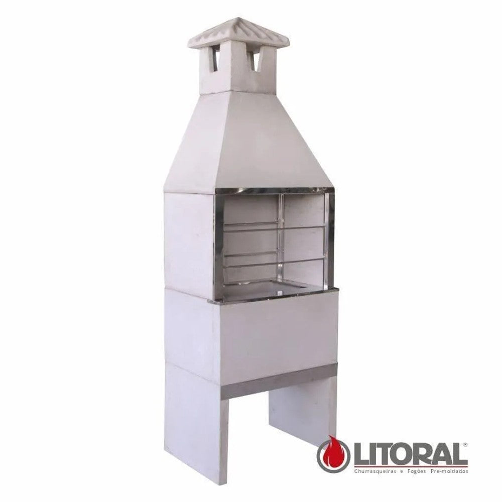 Churrasqueira de concreto lisa 85cm