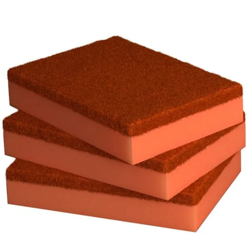 Esponja abrasiva s66 alox laranja 2 peças