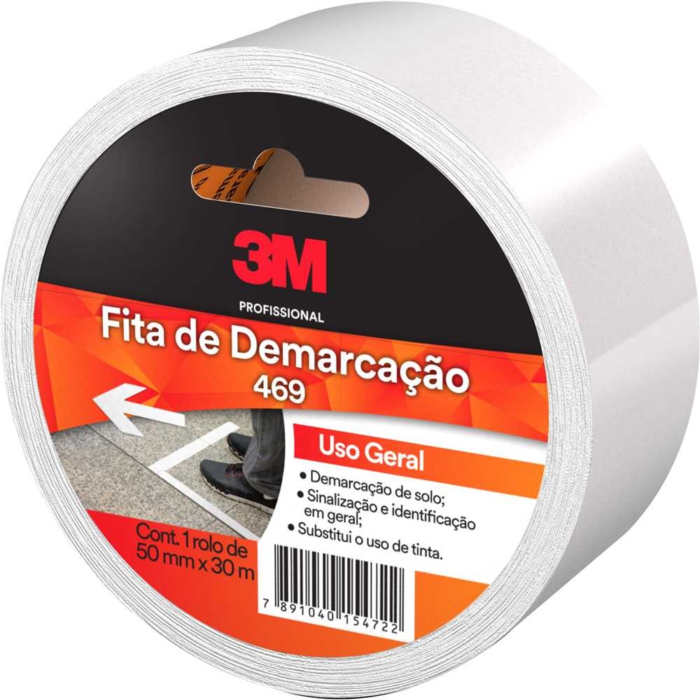 Fita de demarcação branca 100mm x 30mt