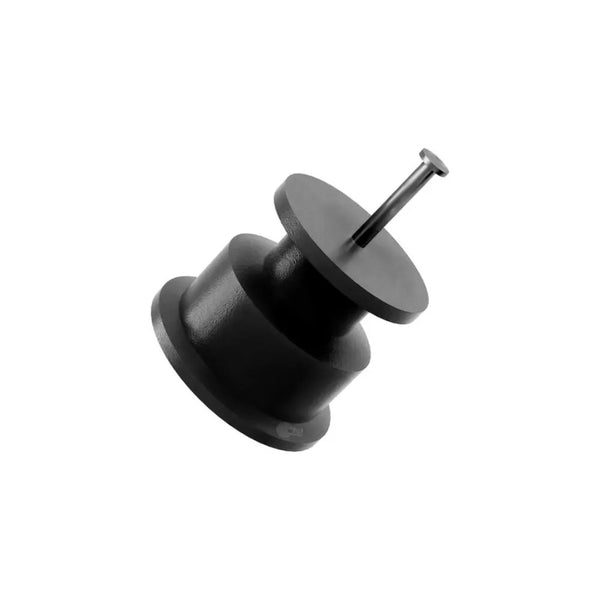 Isolador roldana plástico 36x36 preto