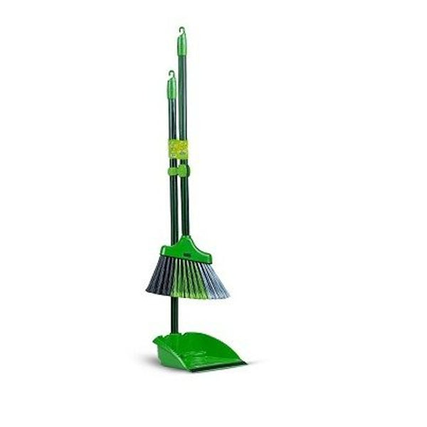 Kit pá robustinha e vassoura com cabos de 90cm
