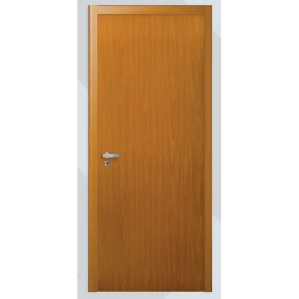 Kit porta de madeira 90x210cm batente 12x25 direita