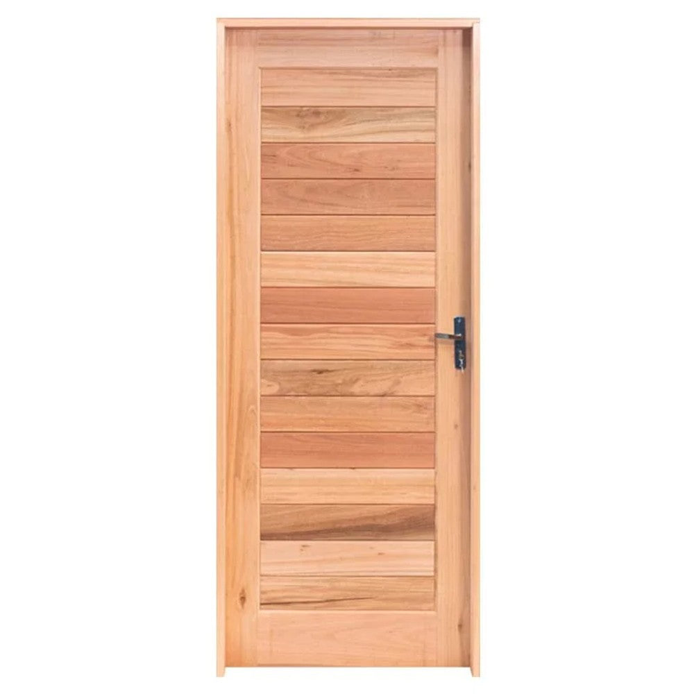 Kit porta eucalipto 111 horiz 90x210 esq marco 12x25