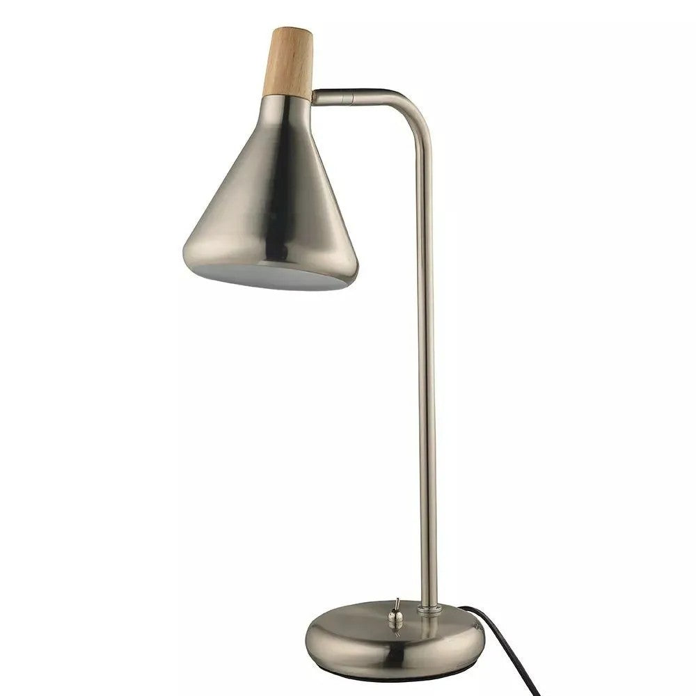 LUMINARIA DE MESA 1XG9 40W 14X49CM ACO ESCOVADO NEWLINE