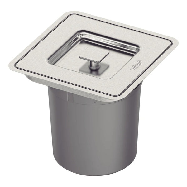 Lixeira de Embutir - Inox Quadrada - Tramontina - 5L - Clean Square