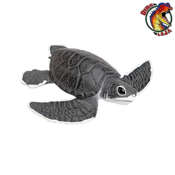 Mini tartaruga marinha decorativa preta