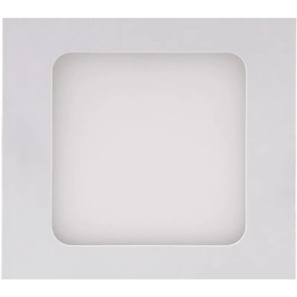 Painel led embutir quadrado 12x12cm 6w 6500k bivolt
