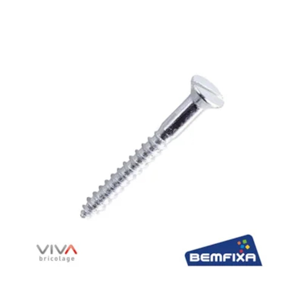 Parafuso para madeira panela fenda 3,2x40mm 20 peças