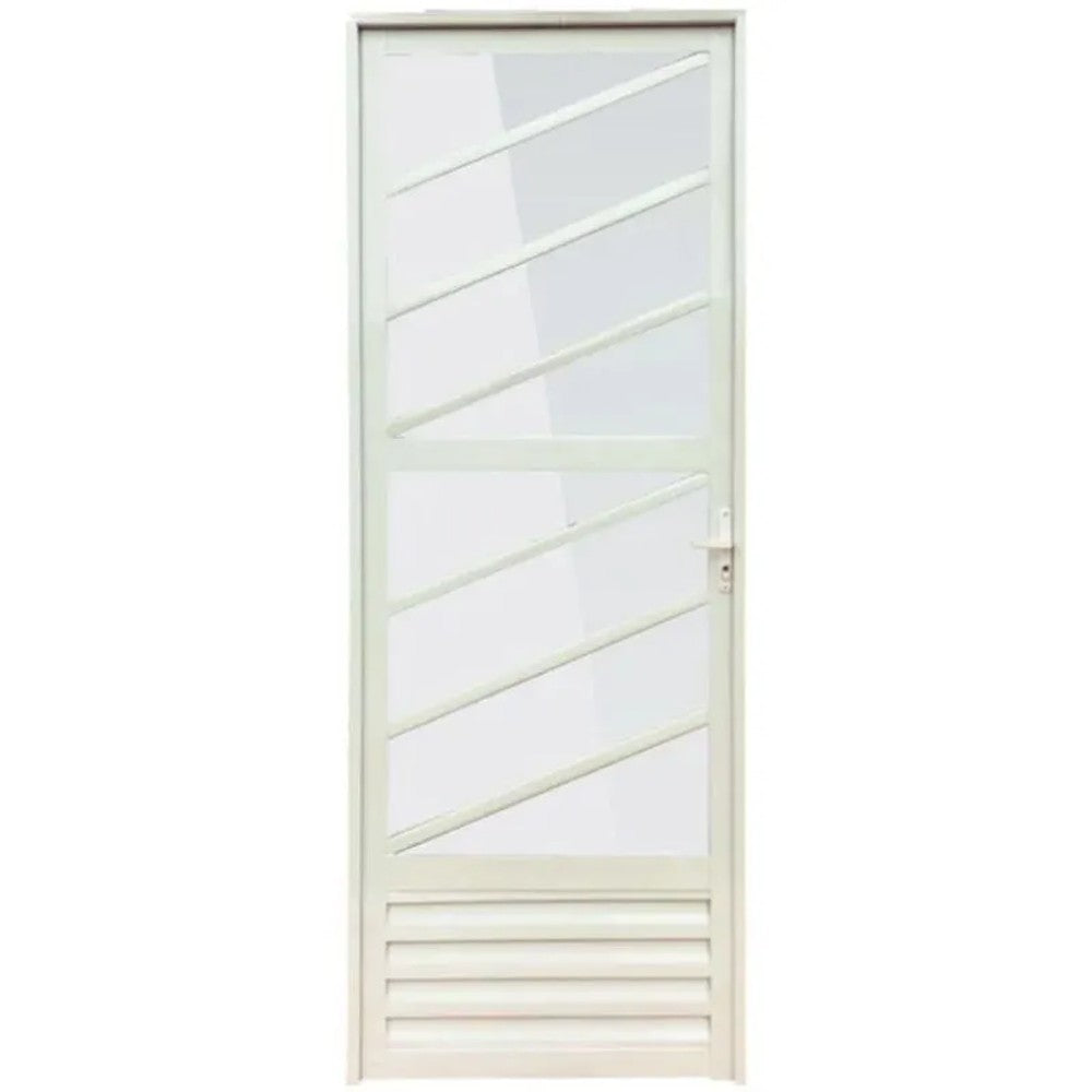 Porta diagonal 80x210 cm abertura esquerda