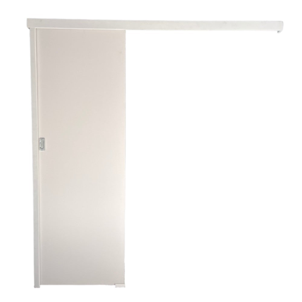 Porta interna de correr 70x210cm direita branca