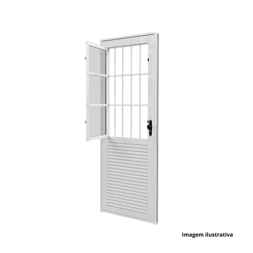 Porta sala soft 3 vidros direita 215x84cm com batente