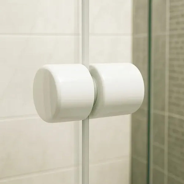 Puxador para box duplo branco