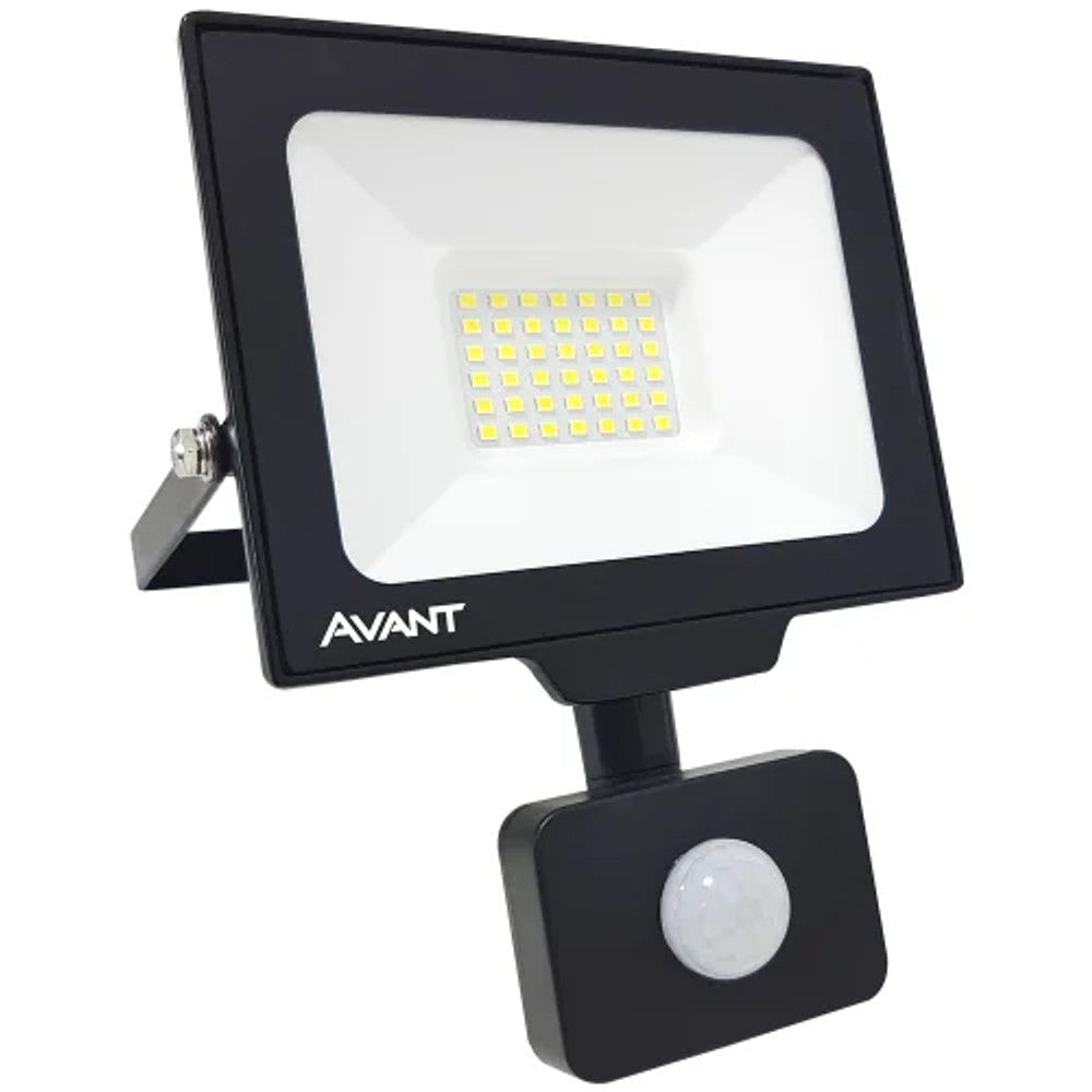 Refletor Led 30w Com Sensor 6500k Preto