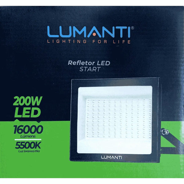 Refletor led 200w 5500k autovolt 16000 lumens