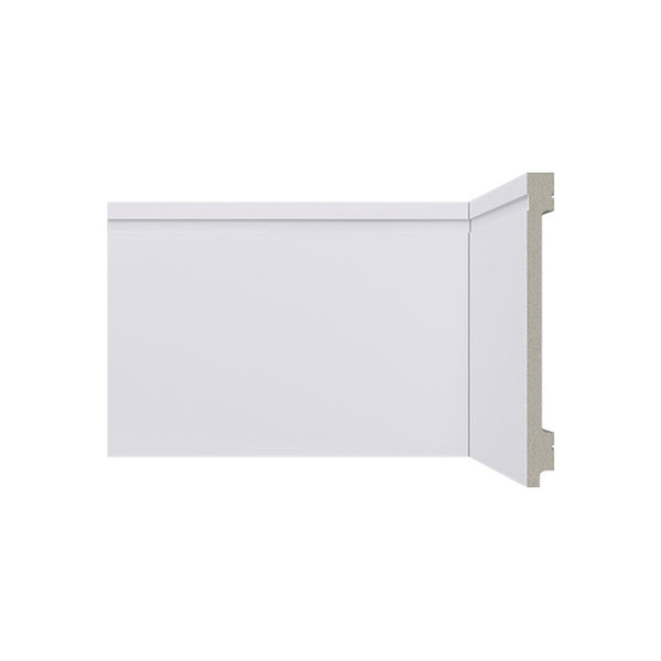 Rodapé Poliestireno Liso Branco 15cm Santa Luzia B155 2,40m