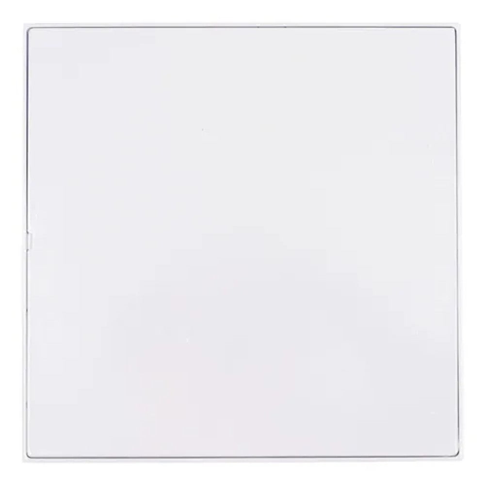 Tampa cega de alumínio branco 15x15cm