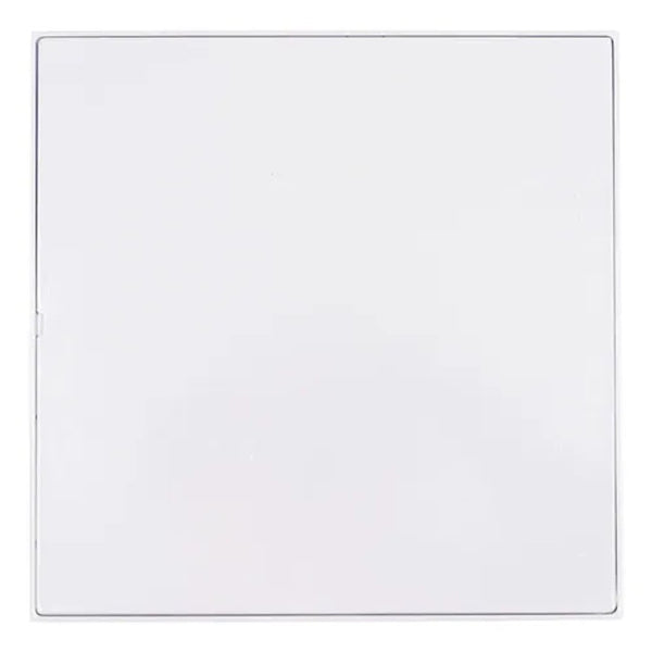 Tampa cega de alumínio branco 15x15cm