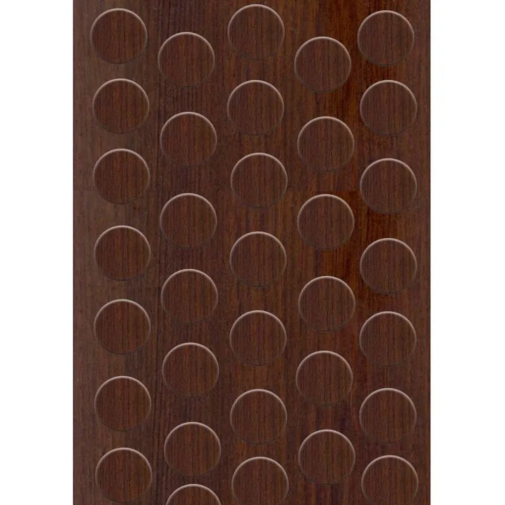 Tapa furo adesivo marrom 12mm 40 unidades