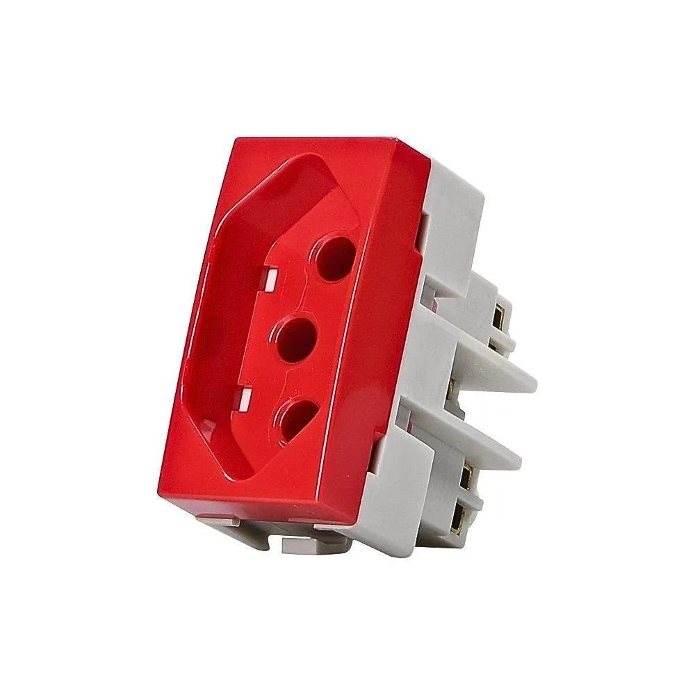 Tomada 2p+t 20a brava 1 módulo nbr14136