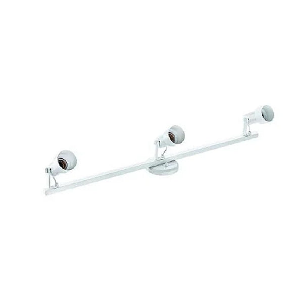 Trilho injetado infinity branco para 3 lâmpadas