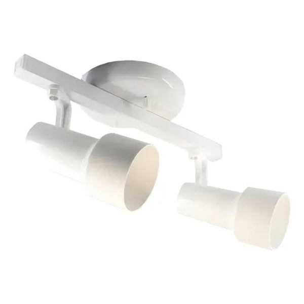 Trilho injetado infinity para 2 lâmpadas branco