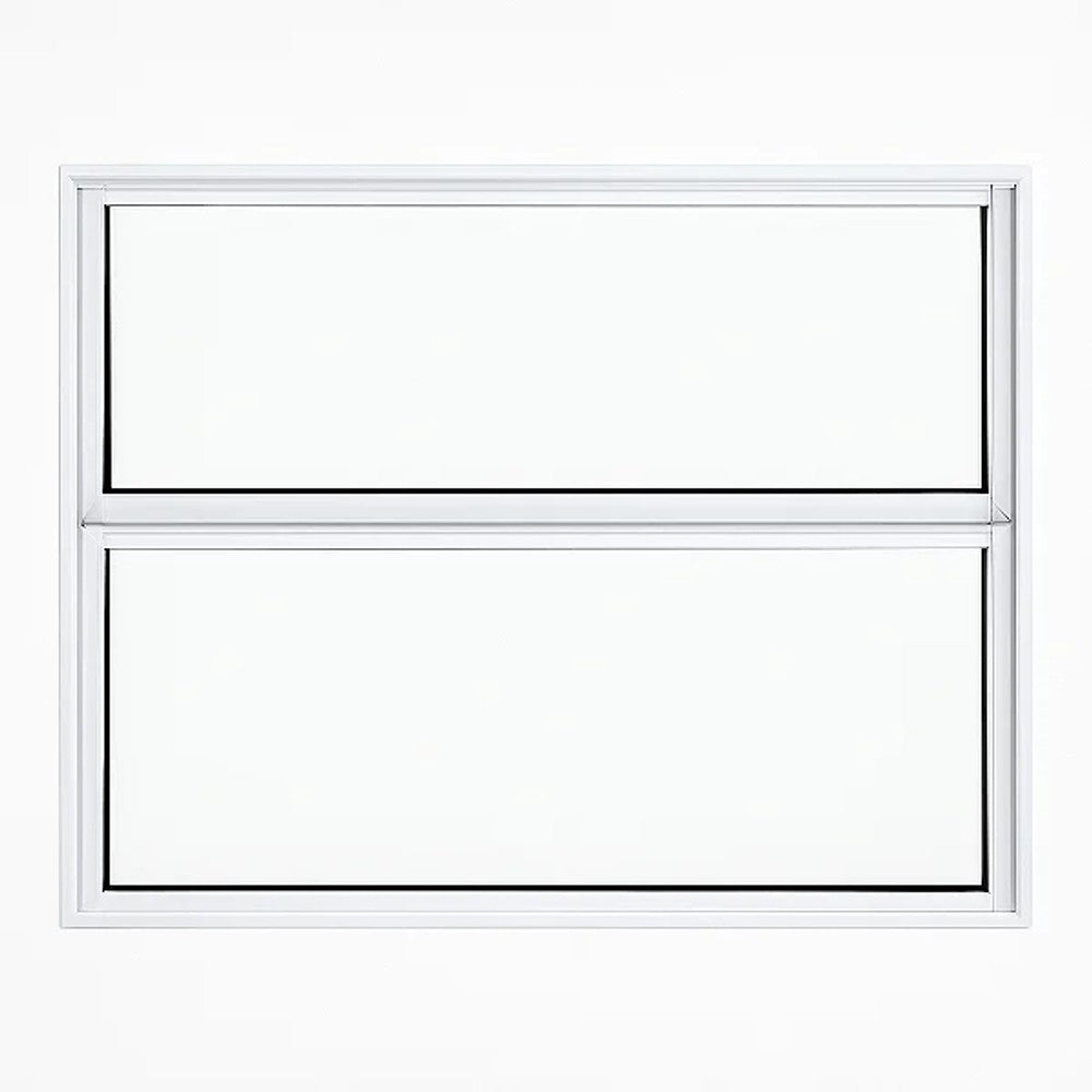 Vitro basculante alumínio branco 40x60cm vidro boreal