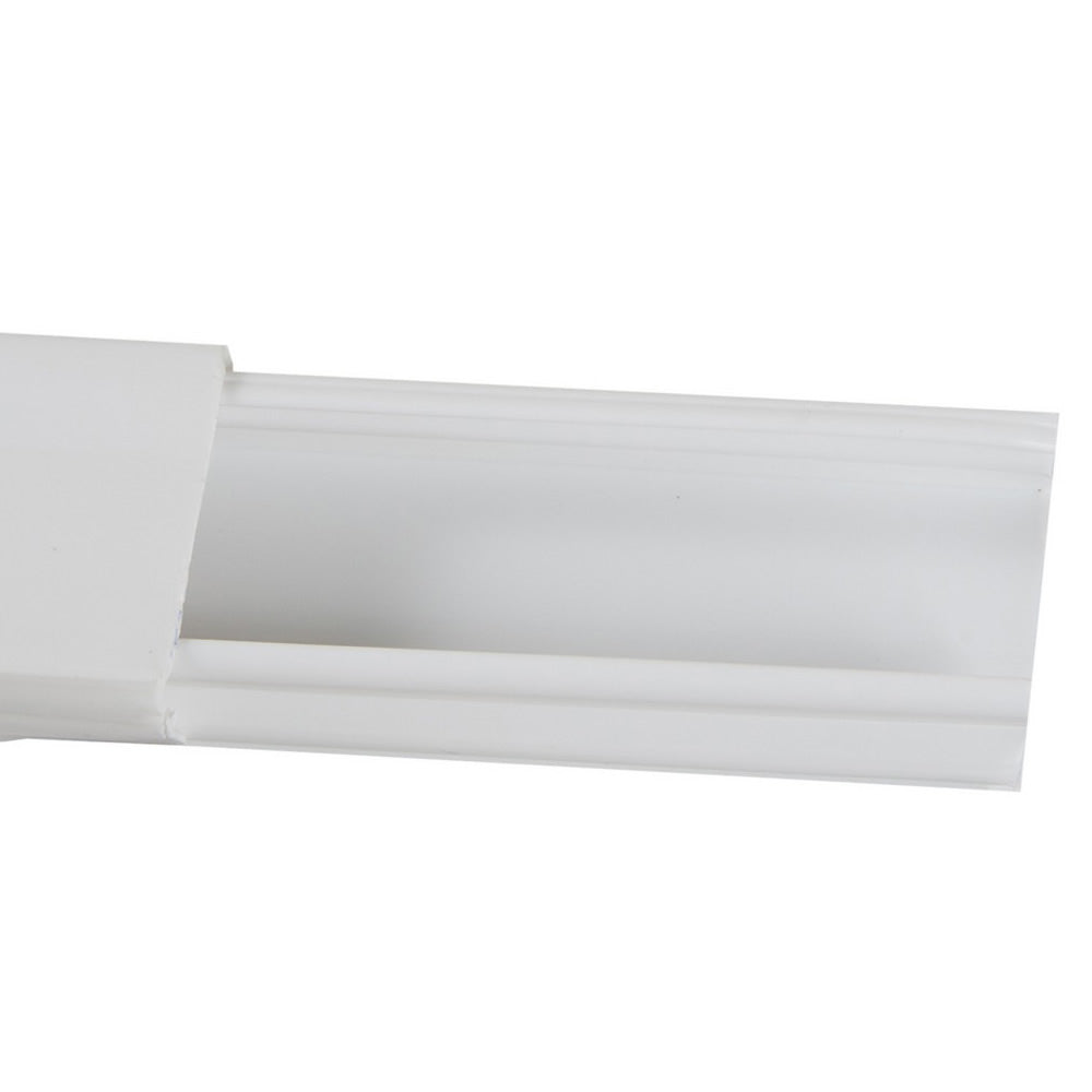 Canaleta Adesivada Plasbohn 20x10mm Branca 2 Metros