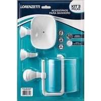 Kit de Acessórios para Banheiro Lorenzetti Attic 3 Peças Branco