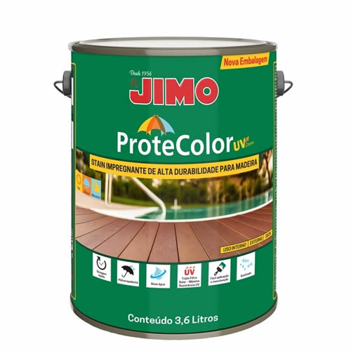 Stain Impregnante Jimo Protecolor UV Castanho 3,6 Litros