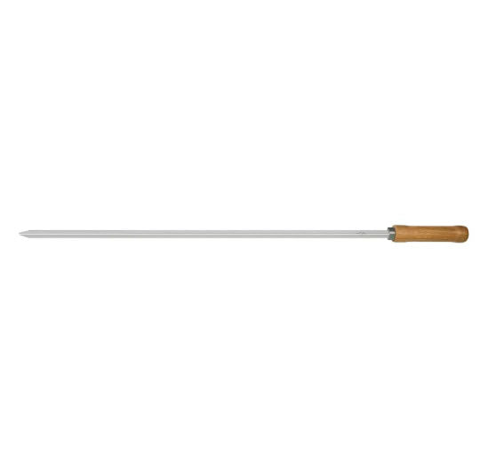 Espeto Simples para Churrasco Mor em Metal com Cabo de Madeira 75 cm