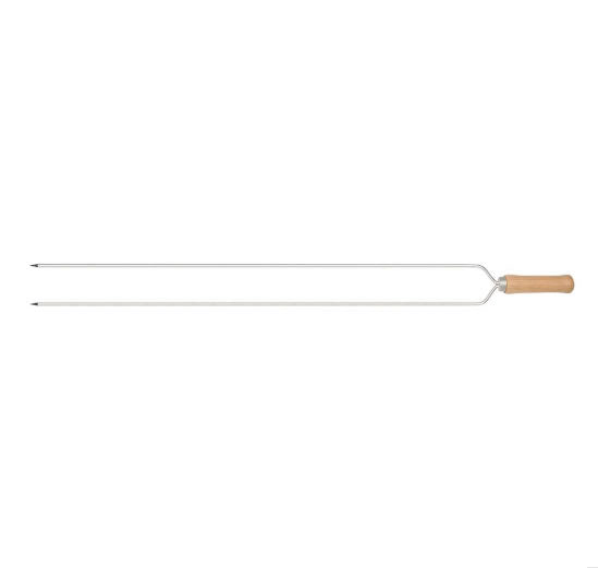 Espeto Duplo Para Churrasco Mor 75cm