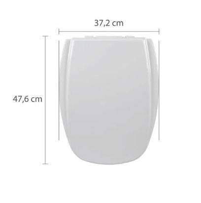 Assento Sanitário Almofadado Monte Carlo Astra Gelo (BRANCO)