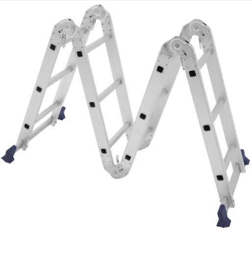 Escada Multifuncional Articulada Mor 4x3 12 Degraus 3,37m