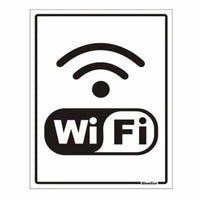 Placa De Sinalização Internet Wi-Fi 15x20cm Amanda Silva