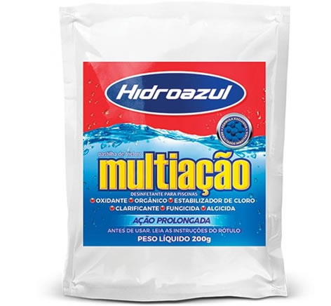 HIDROAZUL CLORO PASTILHA MULTIACAO 200G