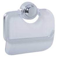 Papeleira Astra KBM Plástica Cristal Com Tampa Cromada
