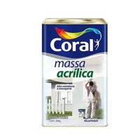 Massa Acrílica Coral 25kg Para Paredes Exterior E Interior