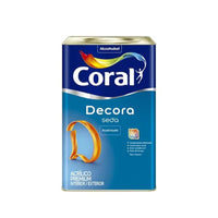 Tinta Acrílica Premium Coral Decora Seda Acetinada Branca 18 Litros