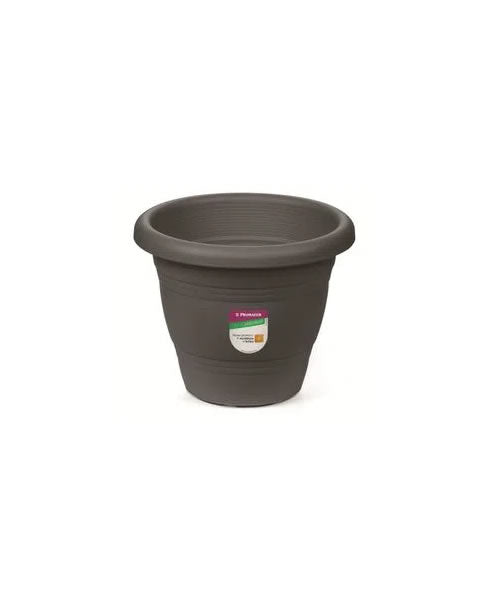 VASO JARDIM PLASTICO RED 17CM CINZA PRIMAFER