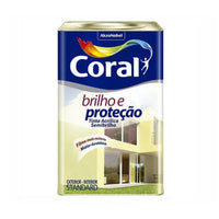 Tinta Acrílica Coral Coralar Brilho e Proteção 18L Branco