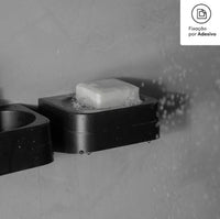 Saboneteira De Parede Eleve Martiplast Preto