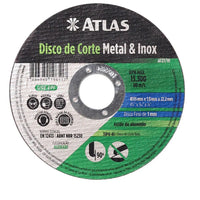 Disco De Corte Atlas Para Metal E Inox 115x1mm