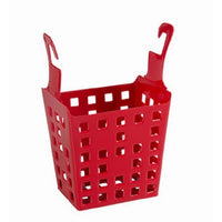 Cesto para Prendedor de Roupas com Ganchos Astra Vermelho