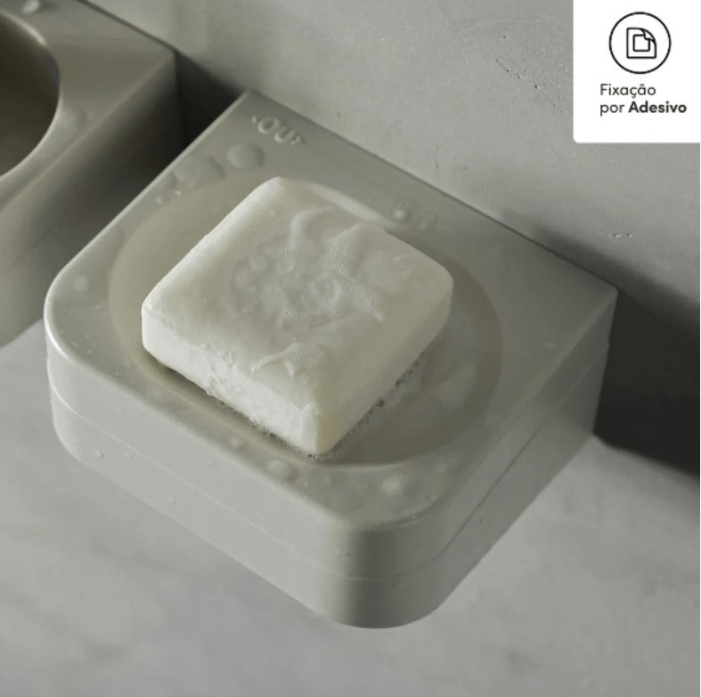 Saboneteira De Parede Martiplast Eleve Bege