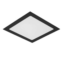 Painel Led Quadrado Embutir 18w Preto 6500k Brasilux