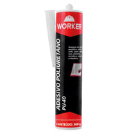 Adesivo Poliuretano Pu40 Worker Cinza 360g