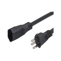 Cordão Prolongador Liege PP 3x2.5mm 15m 20A 3 Pinos Preto