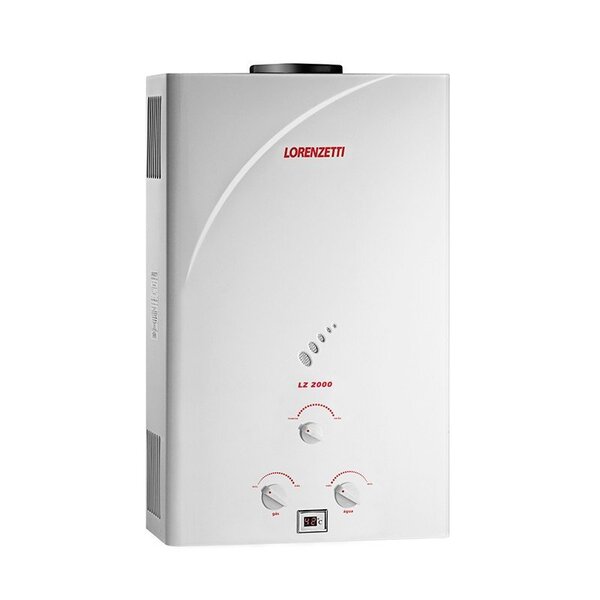 Aquecedor A Gás Lorenzetti 20l Mecânico Gn Branco